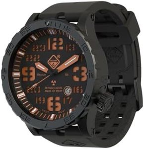 HAZARD 4 Heavy Water Diver 50mm Titanium Tritium Dive Watch 300M/990 FT Depth, AgentOrange
