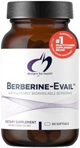 Designs for Health Berberine Evail - Enhanced Absorption Berberine Supplement for Metabolism & Healthy Lifestyle Support - Non-GMO (60 Servings)