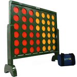 Big Game Hunters 517 Jumbo 4 in a Row Wooden Giant Connect 4 Counters Garden Game, 75 Centimetres Tall