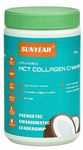 SUNYEAH MCT Collagen Coffee Creamer Powder, Keto Collagen Creamer, 30 Servings Sugar-Free, 300 g, Pure Coconut C8 C10 MCT Oil Powder mixed with Marine Collagen Peptides