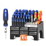 SORAKO 118Pcs Screwdriver Set Magnetic, Including Ratchet Screwdriver, Bits, Precision Screwdrivers, Insulated Screwdrivers, Voltage Tester, Magnetizer, Suitable for Home, Office, Farm Maintenance