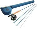 Redington Crosswater Fly Fishing Outfit – 4-Piece 9’ 5WT Fly Rod with Crosswater Reel, Rio Mainstream WF5F Fly Line & Zippered Travel Case – Complete Starter Kit