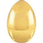 Amscan Jumbo Easter Egg 1 Pc, 9 1/2" x 6 1/2", Metallic Gold