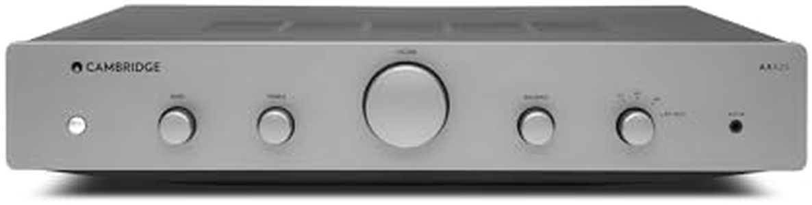 Cambridge Audio AXA25-25 Watt Separate Integrated Stereo Amplifier HiFi System Featuring Tone and Balance Control with Front Aux Input - Lunar Grey
