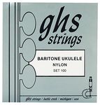 GHS Strings Ukulele 100 Baritone Ukelele (Bk Nyln) Brz