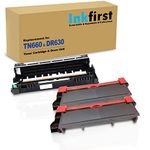 3PK-1 Inkfirst DR630 DR-630 Drum Unit + 2 TN660 TN-660 High Yield Toner Cartridges (2 Toner + 1 Drum) Compatible Replacement for Brother DCP-L2520DW DCP-L2540DW MFC-L2700DW MFC-L2720DW MFC-L2740DW