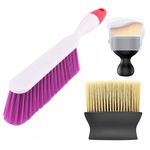 DETACHI Car Interior Cleaning Brush + Car Mat Carpet Brush Duster+ Ultra Soft Hair Bristle Brush for A/c Vents Dust, Dashboard Cleaning Laptops, Cleaning Tools Combo Pack 3Pcs