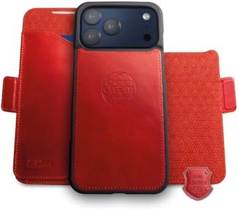 Dreem Magnetic Detachable Wallet Case for iPhone 18 Pro & 17 Pro Red