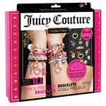 Make It Real Juicy Couture Pink and Precious Bracelets - DIY Charm Bracelet Making Kit with Beads - Gifts for Girls