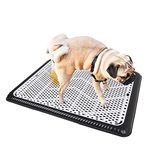 KunFort Large Dog Training Pads & Trays, Indoor Dog Pet Toilet Diaper Holder,Female/Male Dog Training Mat,Large Medium Dogs Potty Traning (Black)