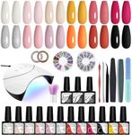 Gel Nail Polish Set with 36W U V Na