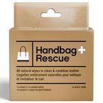HandBagRescue All-Natural Cleaning Wipes | 10 Individually Wrapped Wipes | Instantly Remove Dirt & Surface Stains & Condition Leather Handbags & Purses with Essential Oils