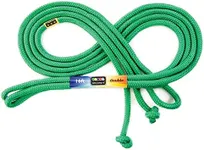 Just Jump It 16' Foot Single Jump Rope for Kids Women and Men - Active Outdoor Youth Fitness Excersing Equipment - Double Dutch Length Gym Accessories - Green
