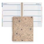 Erin Condren Inspired Collection Large Weekly/Monthly Dated Planner (July 2024 - June 2025) - Boho Blooms Cover