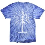 Lord of The Rings Tree of Gondor Tie Dye Adult Unisex T Shirt, Large
