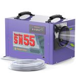 ABESTORM Crawl Space Dehumidifiers with Air Filter 113 Pint, Commercial Dehumidifier with Hose for Basements in Homes and Job Sites, Auto Defrosting, CETL, 5 Years Warranty