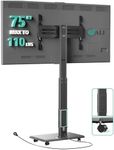 WALI Rolling TV Stand with Power Ou