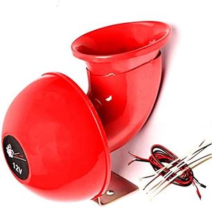 YIYDA Metal Loud Truck-Train-Boat Horn - 150db Red Waterproof Speaker Air Alarm Horn For 12V Car-Truck-Motorcycle-Lorry