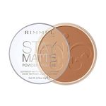 Rimmel London Stay Matte Pressed Powder, lightweight, creamy texture, high coverage, long-lasting shine control for up to 5H, Cruelty-Free