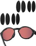 Acefrog 2 Pairs Upgraded Nose Pads for Oakley Clifden OO9440, Forager OO9421, Plazma OO9019, Plazma Asian Fit OO9019A Sunglass, Push-in Nose Piece Replacement, Black, Anti-Slip