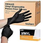 OKIAAS Black Disposable Gloves Larg