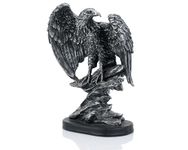 AMOIENSIS Eagle Statue Table Decor, Eagle Scout Gifts, U.S. Citizen Gifts, Symbol of Freedom Bird Antique Decorations for Home(Eagle Statue Antique Silver)