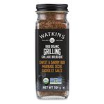 Watkins Gourmet Organic Grilling, Sweet & Savory Rub, Non-GMO, Kosher, 104 g