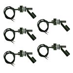 5 Pcs Pack of Water Level Sensor Side Mounting PP Plastic Liquid Float Switch M16 Screw