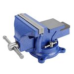 Youyijia Table Vice 5" Heavy Duty Bench Vice with 360 Degrees Swiveling Base Cast Iron Workshop Vise Swivel Workshop Bench Vice Clamp for Workshop Factory Tool Material Clamping Fixing