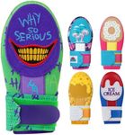 Big Crazy Sliding Mitt, Baseball Softball Sliding Glove for Youth Kid, Hand Protection for Left & Right Hands, Flexible Breathable Durable, Funny Design Ice Cream, Joker Smile, Coconut Tree