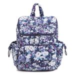 Vera Bradley Women's Featherweight Backpack Bookbag, Artist's Garden Purple, One Size