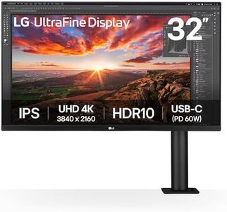 LG 32UN880-B 32" Ultrafine Display Ergo UHD 4K IPS Display with HDR 10 Compatibility and USB Type-C Connectivity, Black
