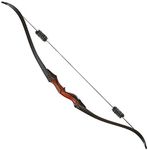 Huntingdoor 59inch Archery Recurev Bow Takedown Bow Wooden Riser and Arrow Rest for Right Handed Shooting Targeting Hunting Draw Weight in 30-50 lbs Handmade Bow (40Lbs)