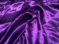 Prestige Fashion UK Ltd Cadbury Purple Bridal wear budget Satin Fabric fancy dress bridesmaid bridal wear Silky Material 60" Wide PER METRE