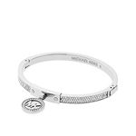 Michael Kors Women's Stainless Steel Bangle Bracelet with Crystal Accents, Metal