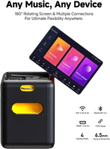 Ikarao Smart Karaoke Machine – 32GB Portable Music System