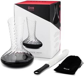 Üllo Aerating Decanter Accessory set, Made from Lead-Free Crystal Glass with Included Cleaning Brush and Storage Bag