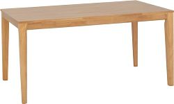 Seconique Logan Large Dining Table in Oak Varnish