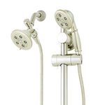 Speakman Vs-123011-Bn Alexandria Anystream Dual Shower Head Combo System With Adjustable Slide Bar, Brushed Nickel