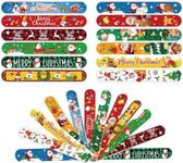 Christmas Slap Bracelets 60pcs Xmas