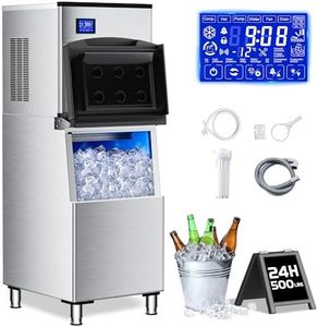 AMADVI Commercial Ice Maker 500LB/24H Industrial Ice Machine