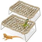 Soaoo 2 Pcs Lizard Lounger for Rest