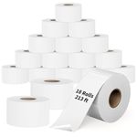 18 Rolls 2.28'' x 213 ft Permanent Adhesive Calculator Paper Rolls 58mm x 65m Linerless Labels for Zebra Digi Bizerba Electronic Scale Printer, Continuous Strip Direct Thermal weigh Scales Labels