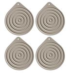 Pack of 4 Microwave Plate Warmers for Warming Dinner Plates Heat Resistant Serving Mats Multi-Purpose Microwave Non-Slip Silicone Mats for Worktops Ideal for Oven Hot Pan Dinner Party Cooking