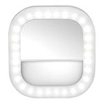 True Glow by Conair Compact Selfie Ring Light & Mirror (BE102C), White