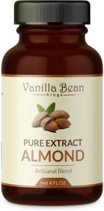 Pure Almond Extract for Baking and Flavoring - 4 OZ - Premium Quality Natural Flavors for Baked Goods, Desserts, & Cooking