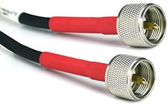 Cable Experts RG-8X Coax Cable - 100 FT PL259 M/M Connectors - Heavy Duty Indoor/Outdoor Weatherproof Jumper Cables - CB, Ham Radio, Short Wave Radio - HF, VHF, UHF