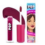 Sugar Pop Matte Lipcolour - 04 Raspberry (Reddish Pink) 1.6 Ml - Lasts Up To 8 Hours, Reddish Pink For Women | Non-Drying, Smudge Proof, Long Lasting