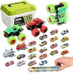 ULEEN 24 Pack Pull Back Toy Cars & 