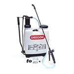 Oregon 518771 Backpack Pressure Garden Chemical / Weed Killer Sprayer with Lance and 2 Adjustable Spray Nozzles, 20 Litres, Knapsack Wearable Gardening Accessories